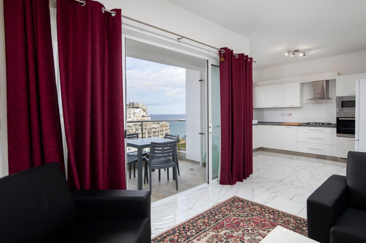 Sea View Apartment 2 Bedrooms 2 Bathrooms, 2 Minutes Away From The Sea San Ġiljan Extérieur photo